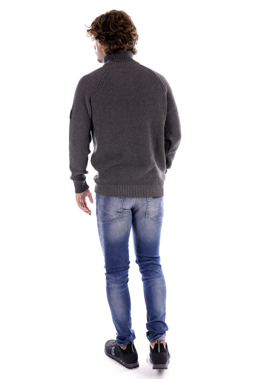 Suns Maglione Grigio Da Uomo