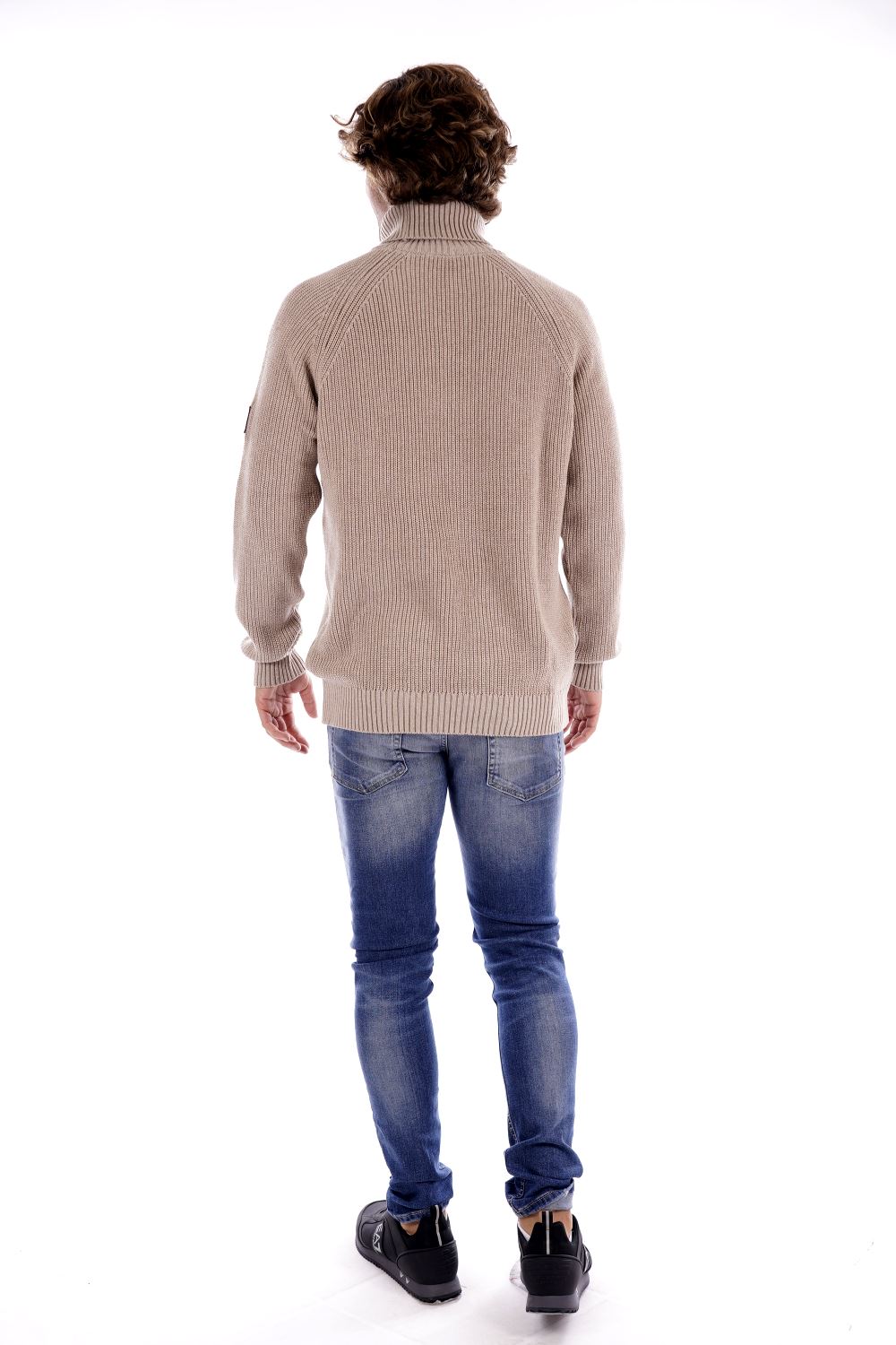 Suns Maglione Beige Da Uomo