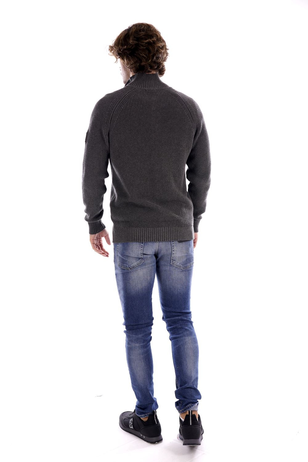 Suns Maglione Grigio Da Uomo