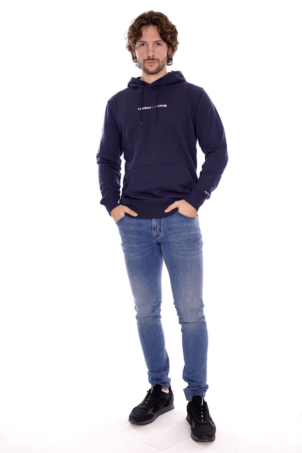 Tommy Hilfiger Felpa Blu Da Uomo