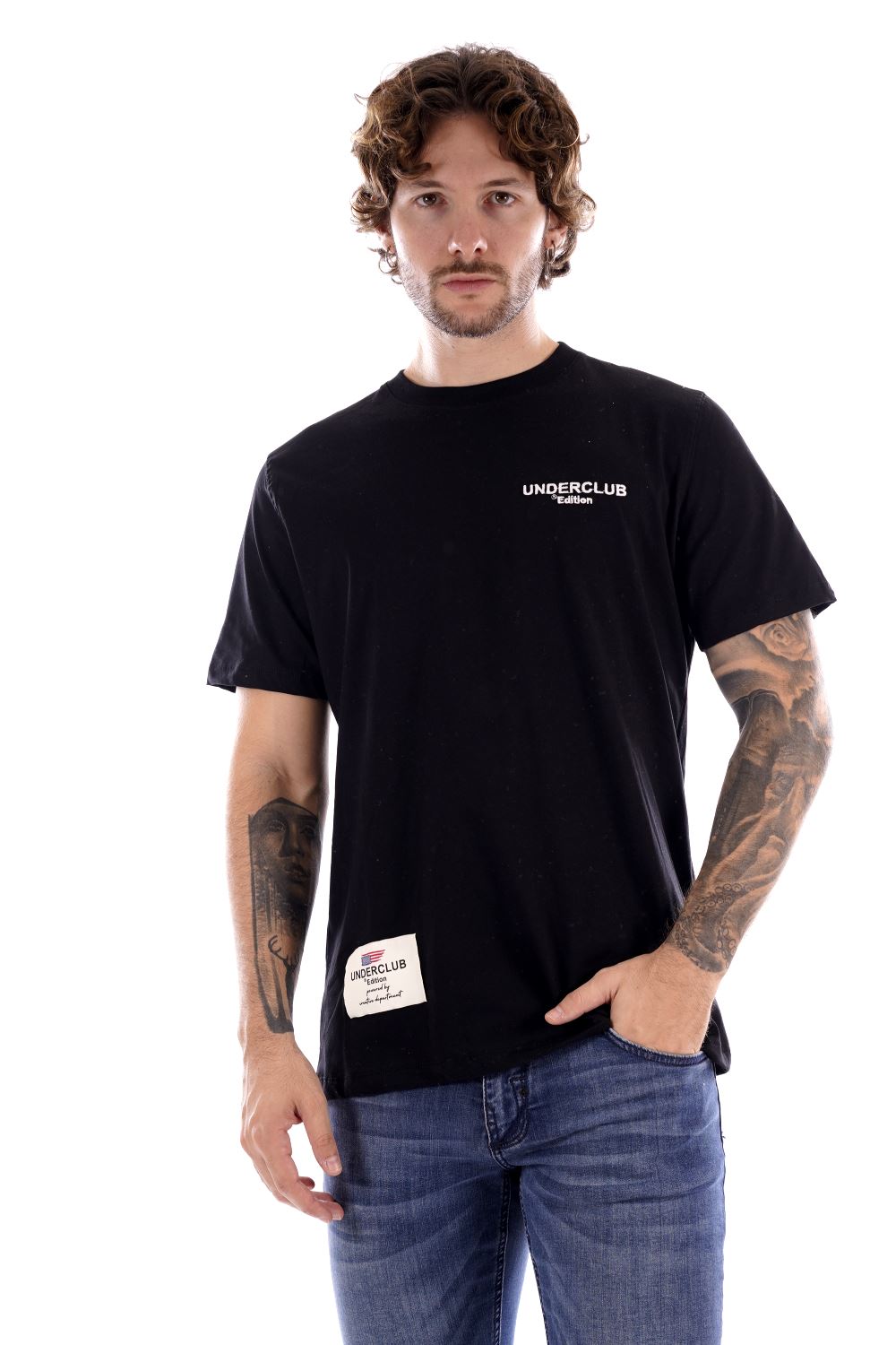 Under Club T-shirt Nera Da Uomo