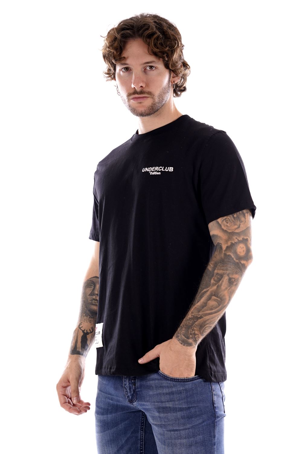 Under Club T-shirt Nera Da Uomo