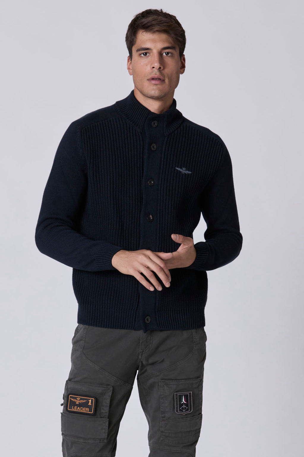Cardigan AERONAUTICA MILITARE da Uomo - blu MA145408380 BLU
