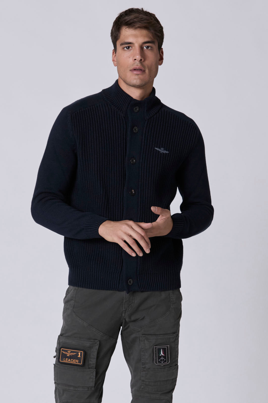 Cardigan AERONAUTICA MILITARE da Uomo - blu MA145408380 BLU