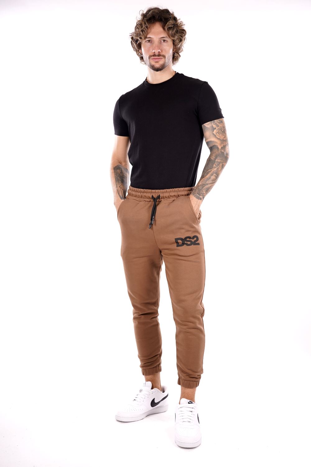 Pantalone Tuta DS2 da Uomo - marrone FW24218MARRONE