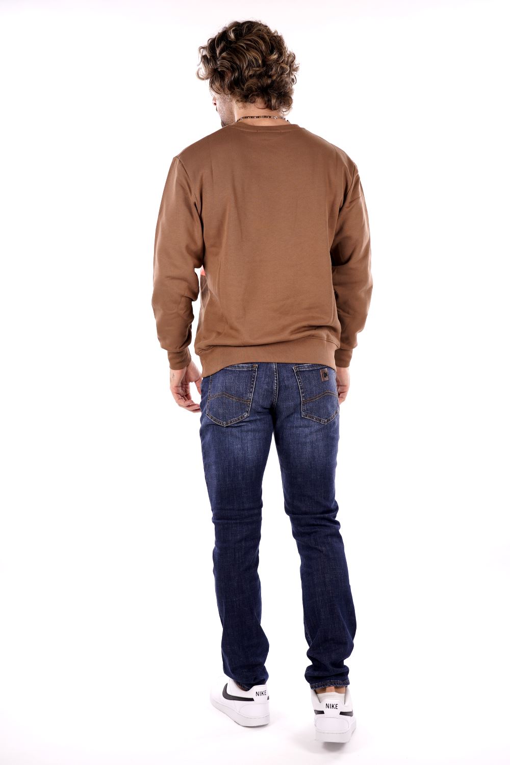 Felpa giro DS2 da Uomo - marrone FW24237MARRONE