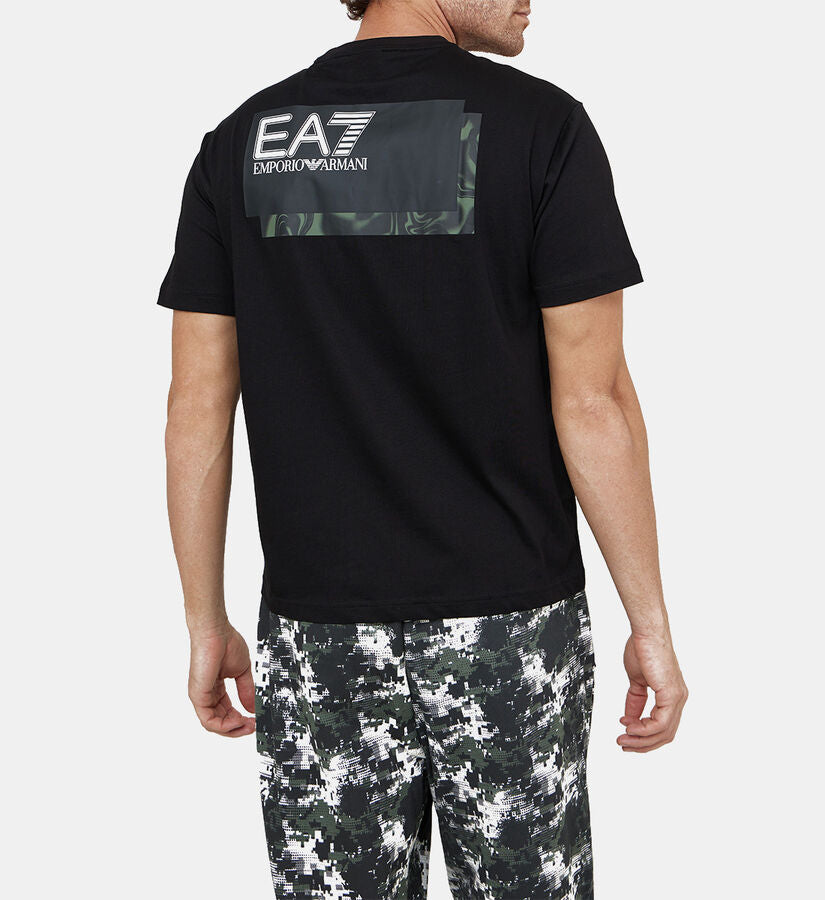 T-shirt EA7 da Uomo - nero 6DPT02PJVPZ1200 NEROCAMOU