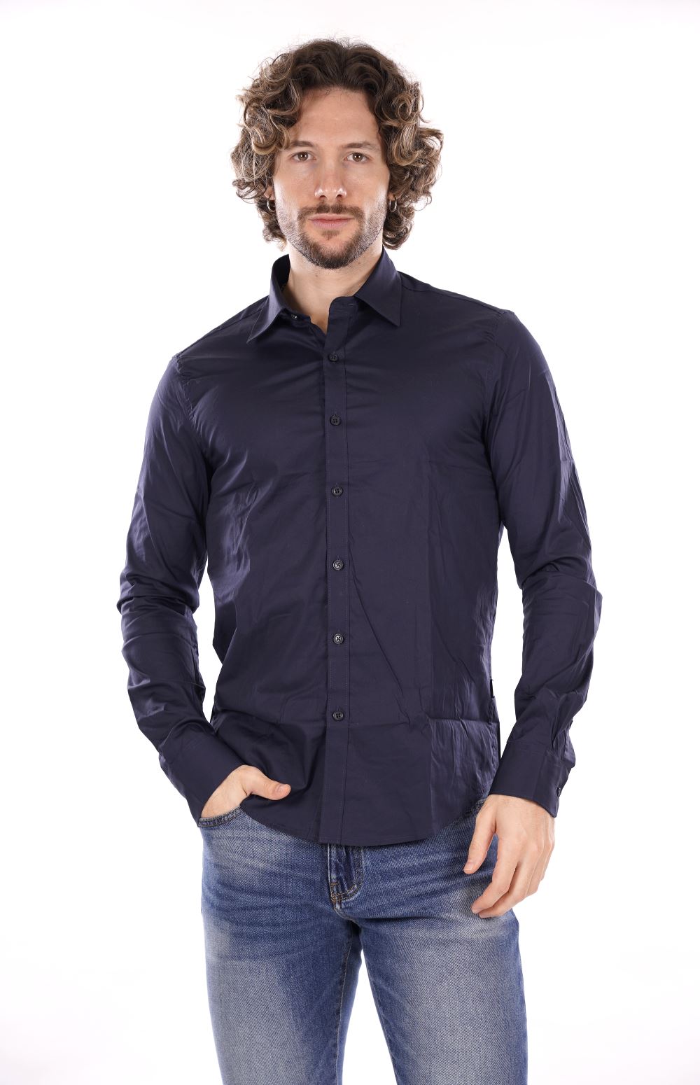 Camicia GIANNI LUPO da Uomo - blu GL070DABLU