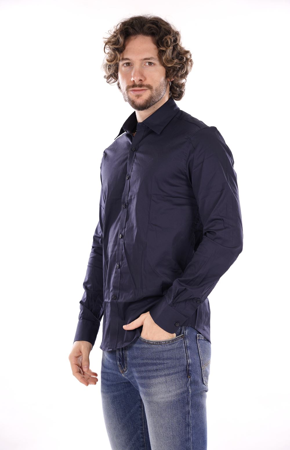 Camicia GIANNI LUPO da Uomo - blu GL070DABLU