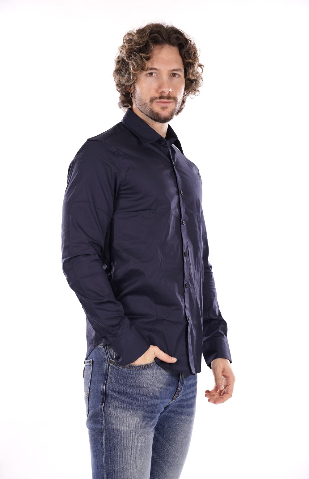 Camicia GIANNI LUPO da Uomo - blu GL070DABLU