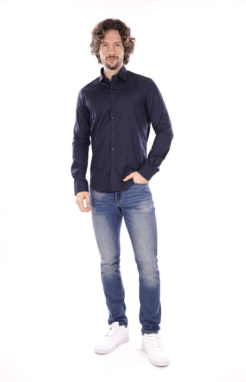 Camicia GIANNI LUPO da Uomo - blu GL070DABLU