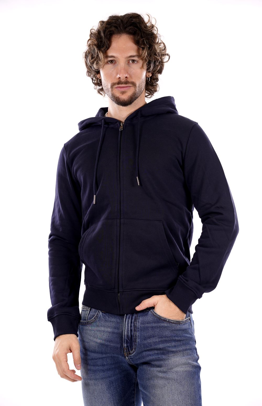 Felpa GIANNI LUPO da Uomo - blu GL2243F-F24BLU