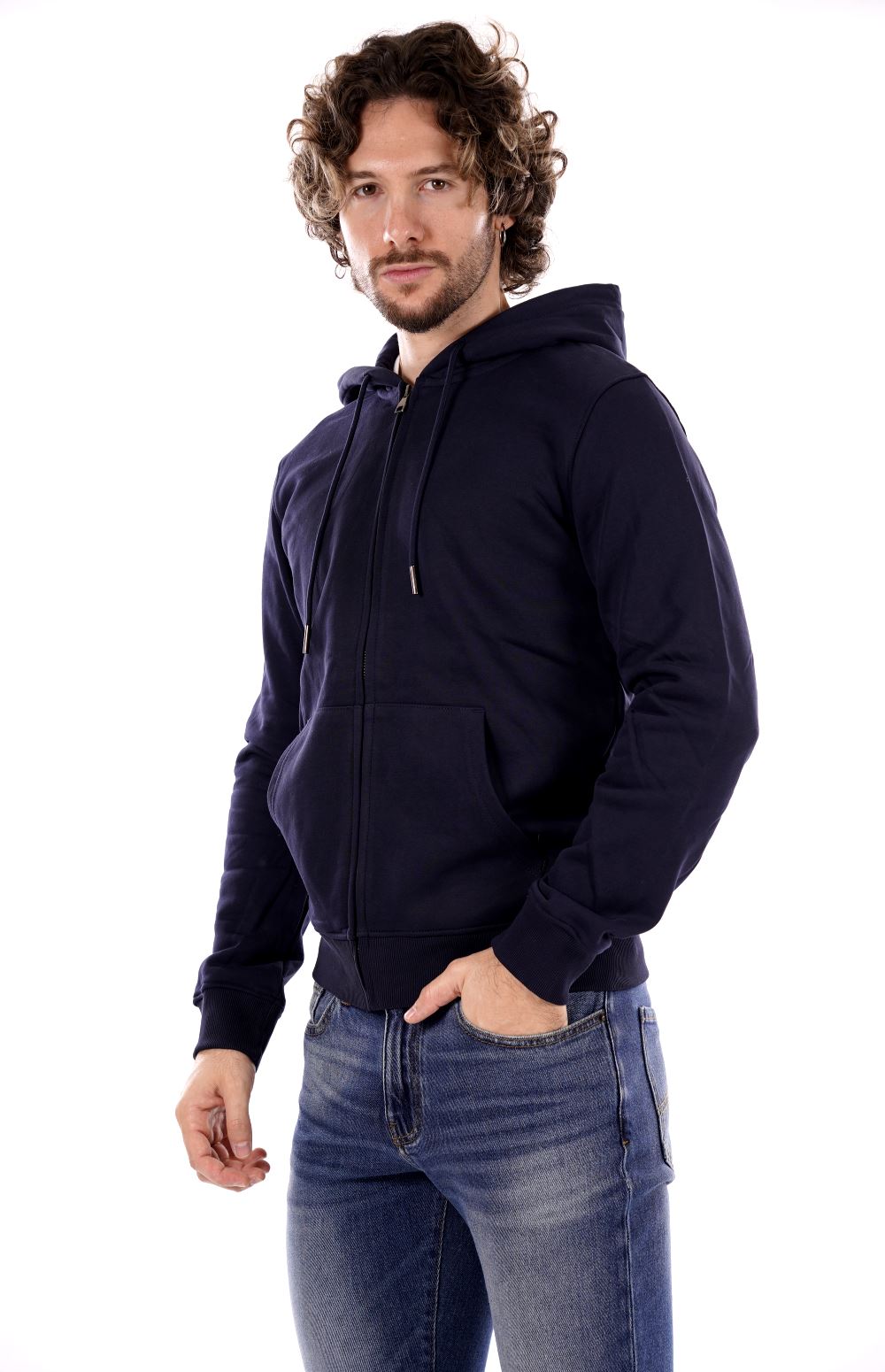 Felpa GIANNI LUPO da Uomo - blu GL2243F-F24BLU