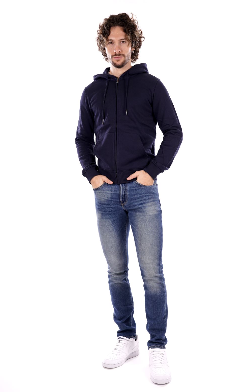 Felpa GIANNI LUPO da Uomo - blu GL2243F-F24BLU