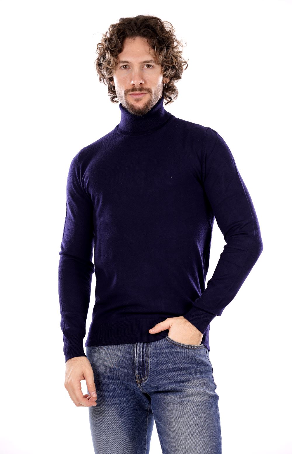 Maglia GIANNI LUPO da Uomo - blu GL33500-F24DEEP BLU