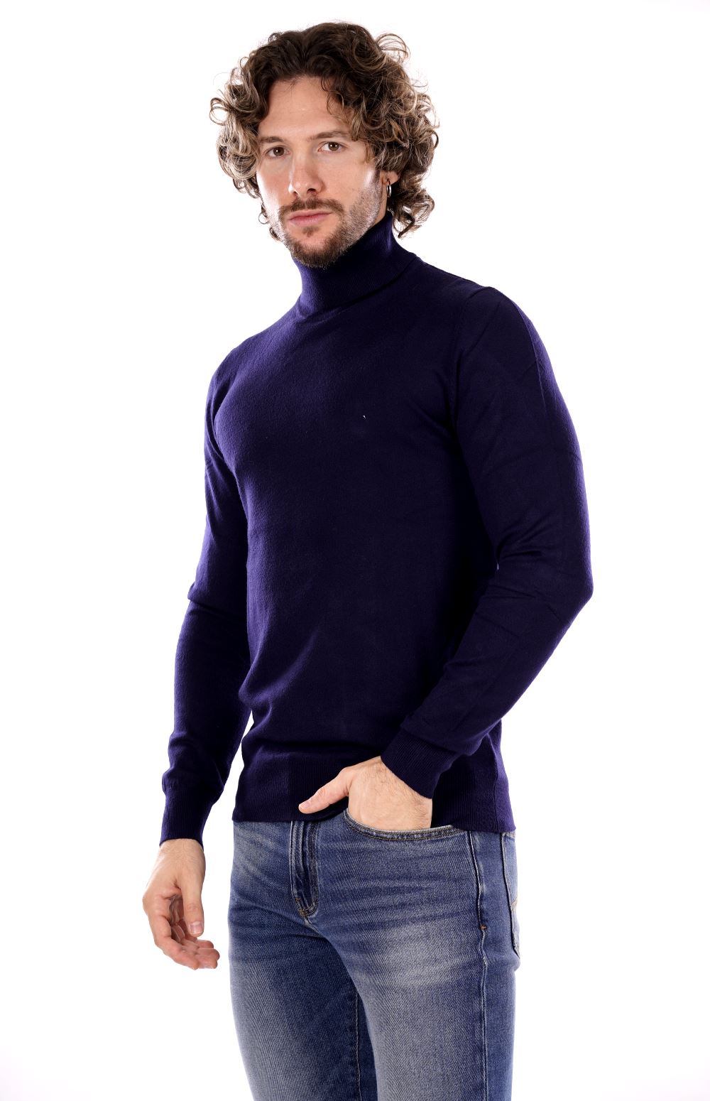 Maglia GIANNI LUPO da Uomo - blu GL33500-F24DEEP BLU