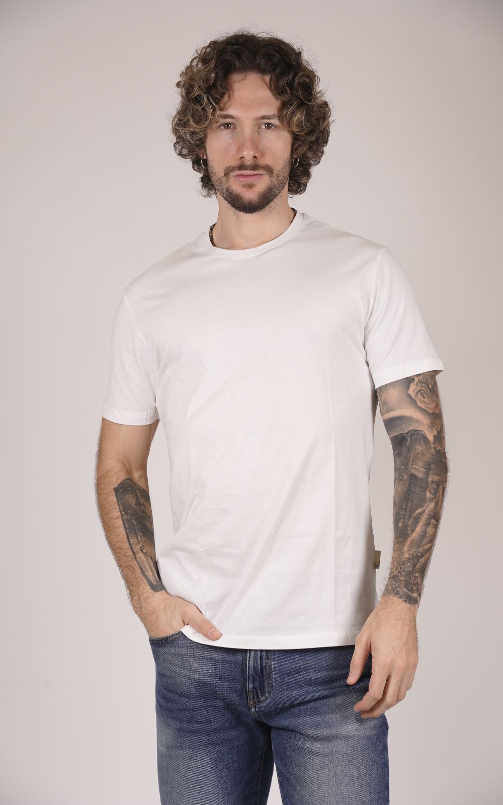 T-shirt GIANNI LUPO da Uomo - bianco GL963F-25WHT