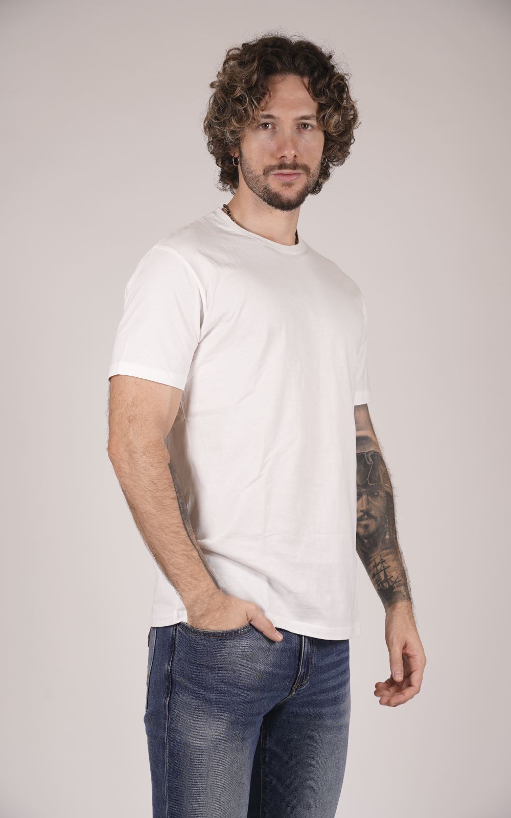 T-shirt GIANNI LUPO da Uomo - bianco GL963F-25WHT