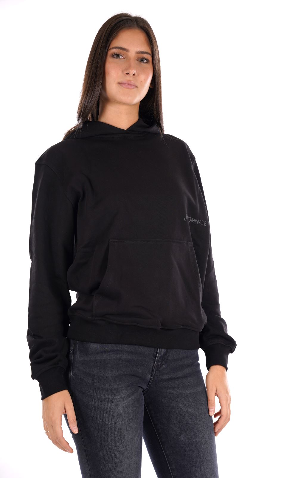 Felpa Cappuccio HINNOMINATE da Donna - nero HMABW1021 NERO