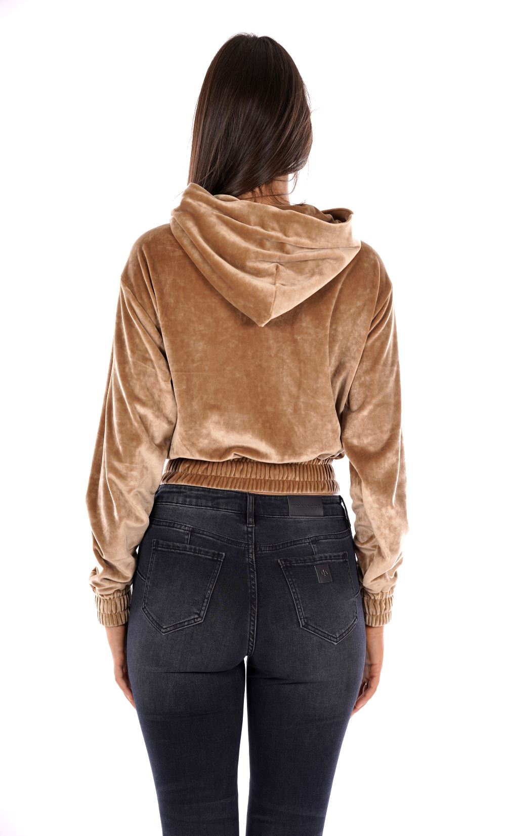 Felpa full zip cappuccio HINNOMINATE da Donna - HMABW1235TORTORA