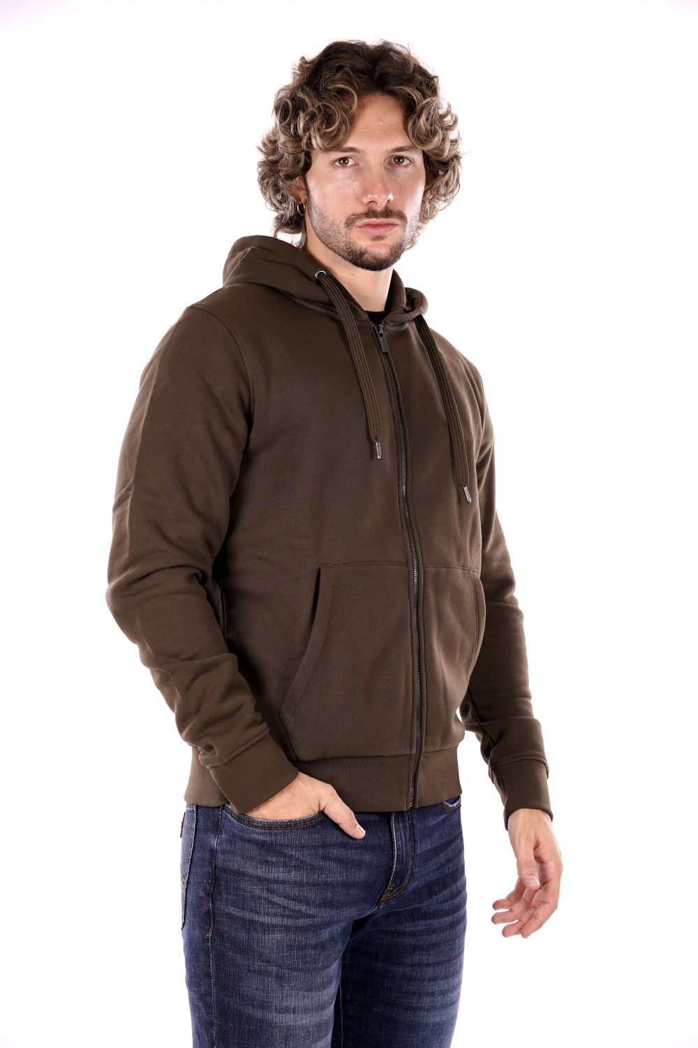 Felpa MARK UP da Uomo - verde MK22002MILITARE