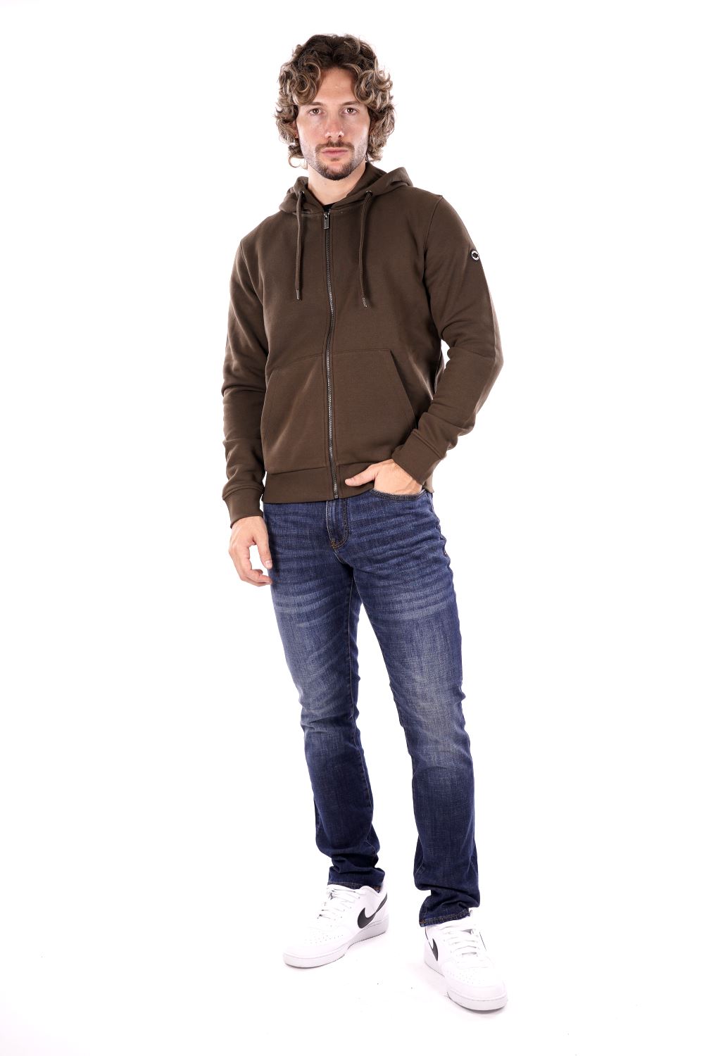 Felpa MARK UP da Uomo - verde MK22002MILITARE