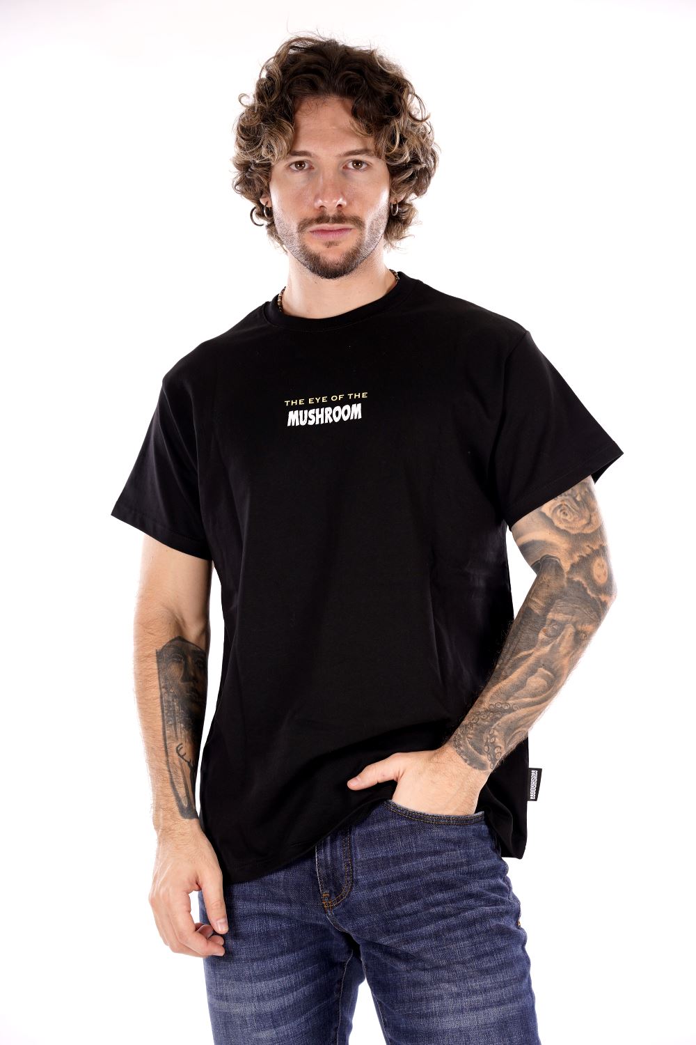 T-shirt MUSHROOM da Uomo - nero 24FWMU1501401