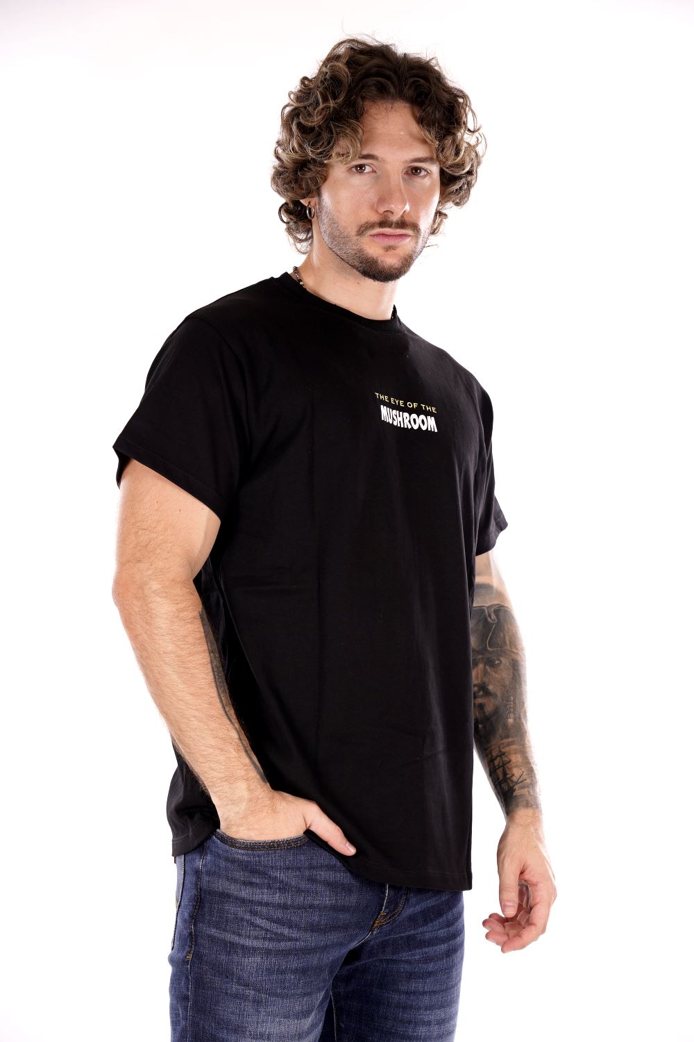 T-shirt MUSHROOM da Uomo - nero 24FWMU1501401
