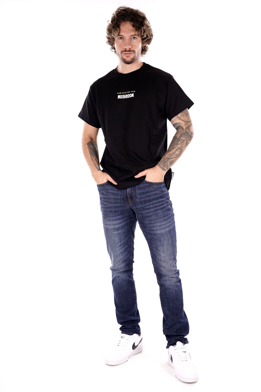 T-shirt MUSHROOM da Uomo - nero 24FWMU1501401