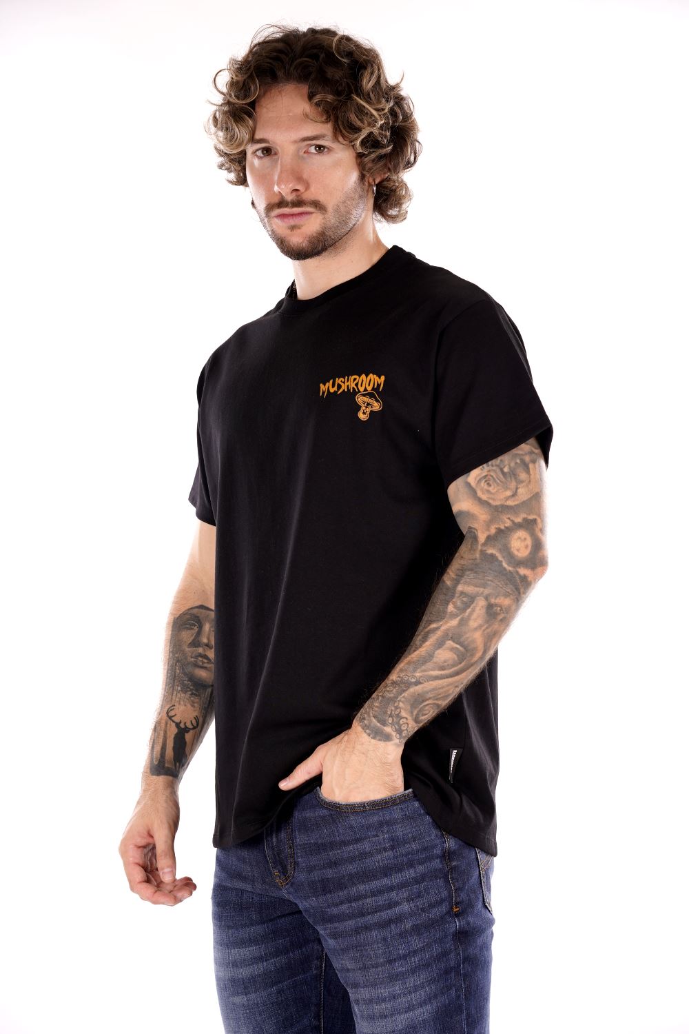 T-shirt MUSHROOM da Uomo - nero 24FWMU1502201