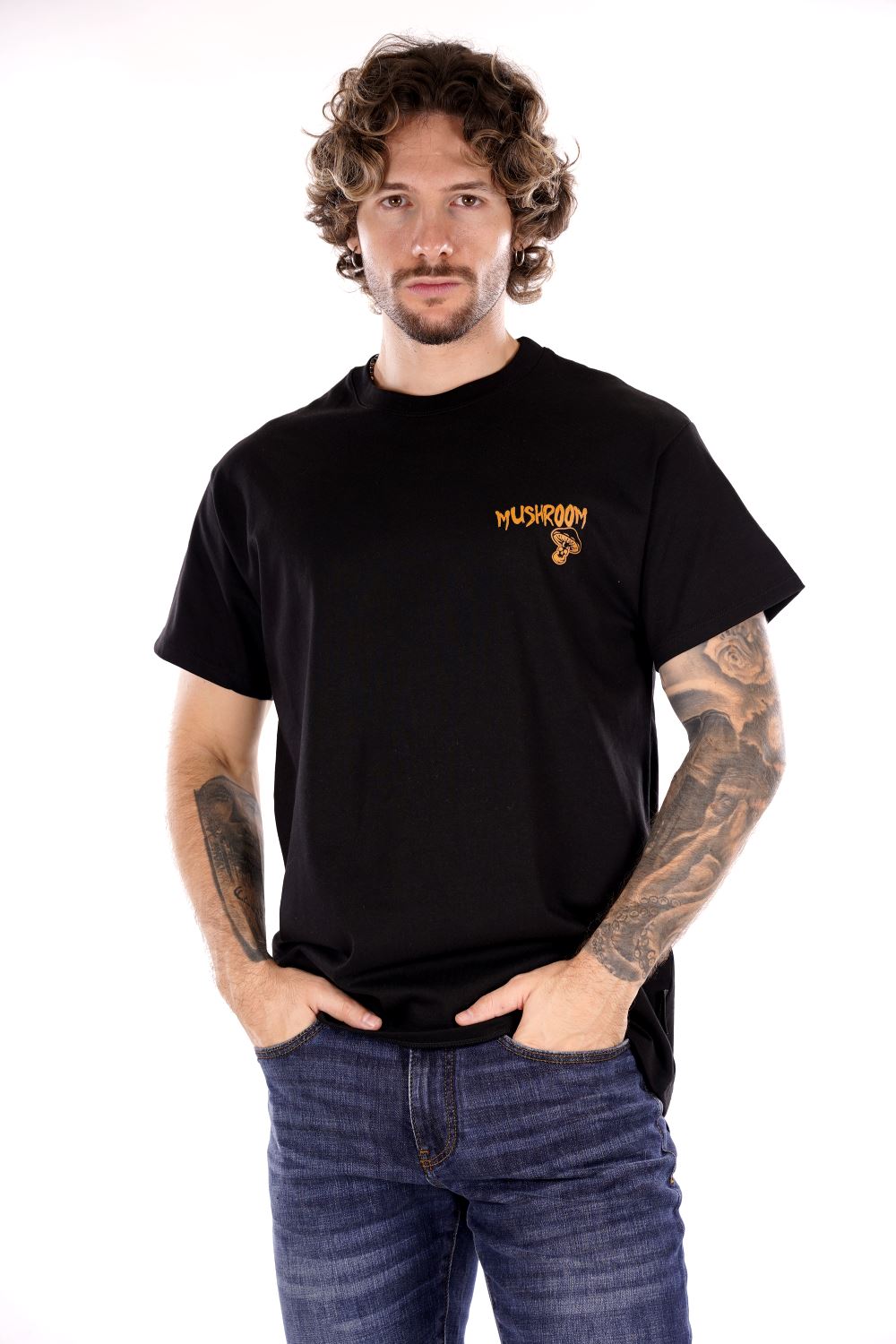 T-shirt MUSHROOM da Uomo - nero 24FWMU1502201