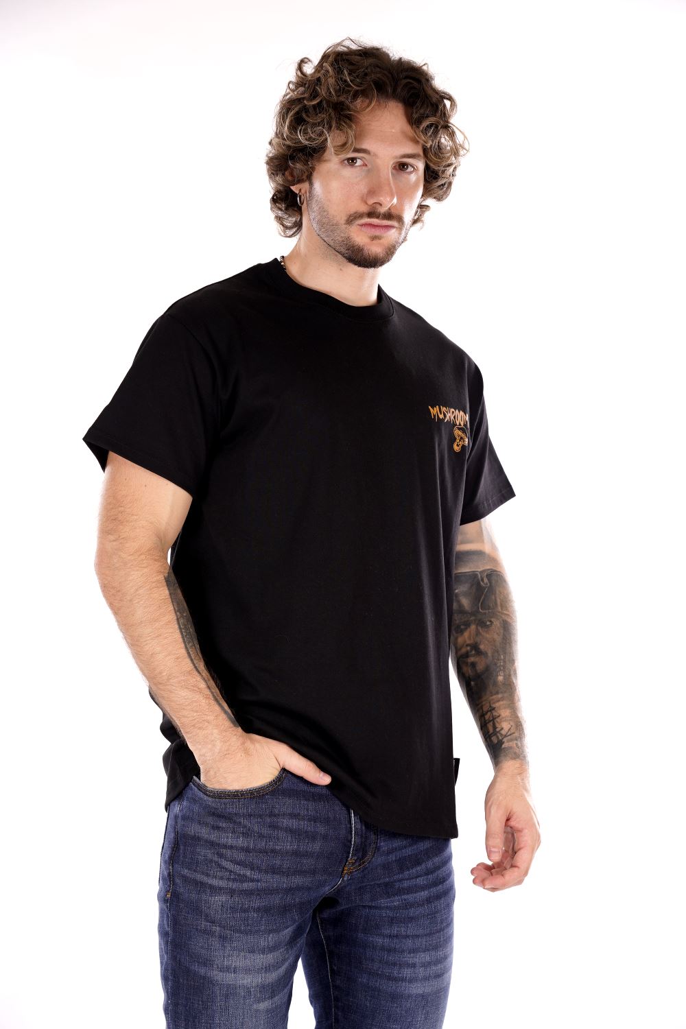 T-shirt MUSHROOM da Uomo - nero 24FWMU1502201