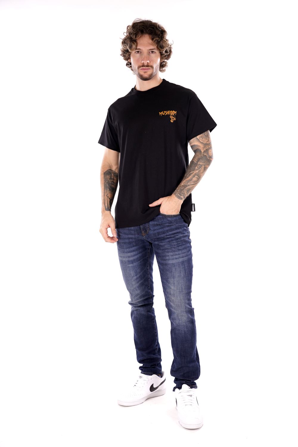 T-shirt MUSHROOM da Uomo - nero 24FWMU1502201