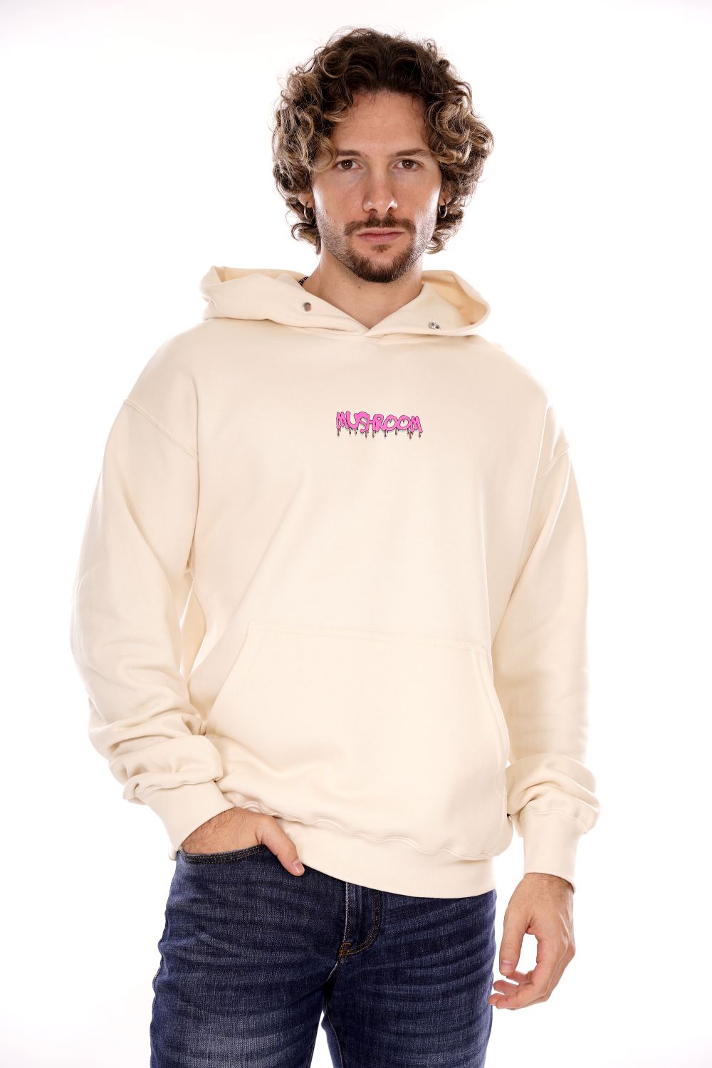 Felpa MUSHROOM da Uomo - bianco 24FWMU2500733