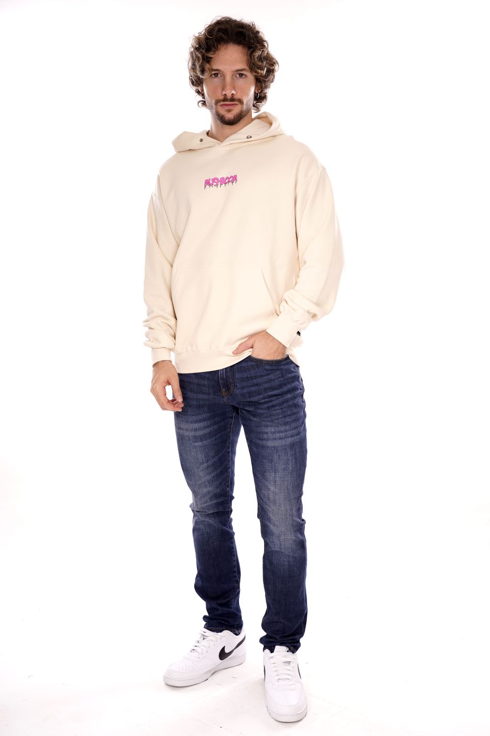 Felpa MUSHROOM da Uomo - bianco 24FWMU2500733