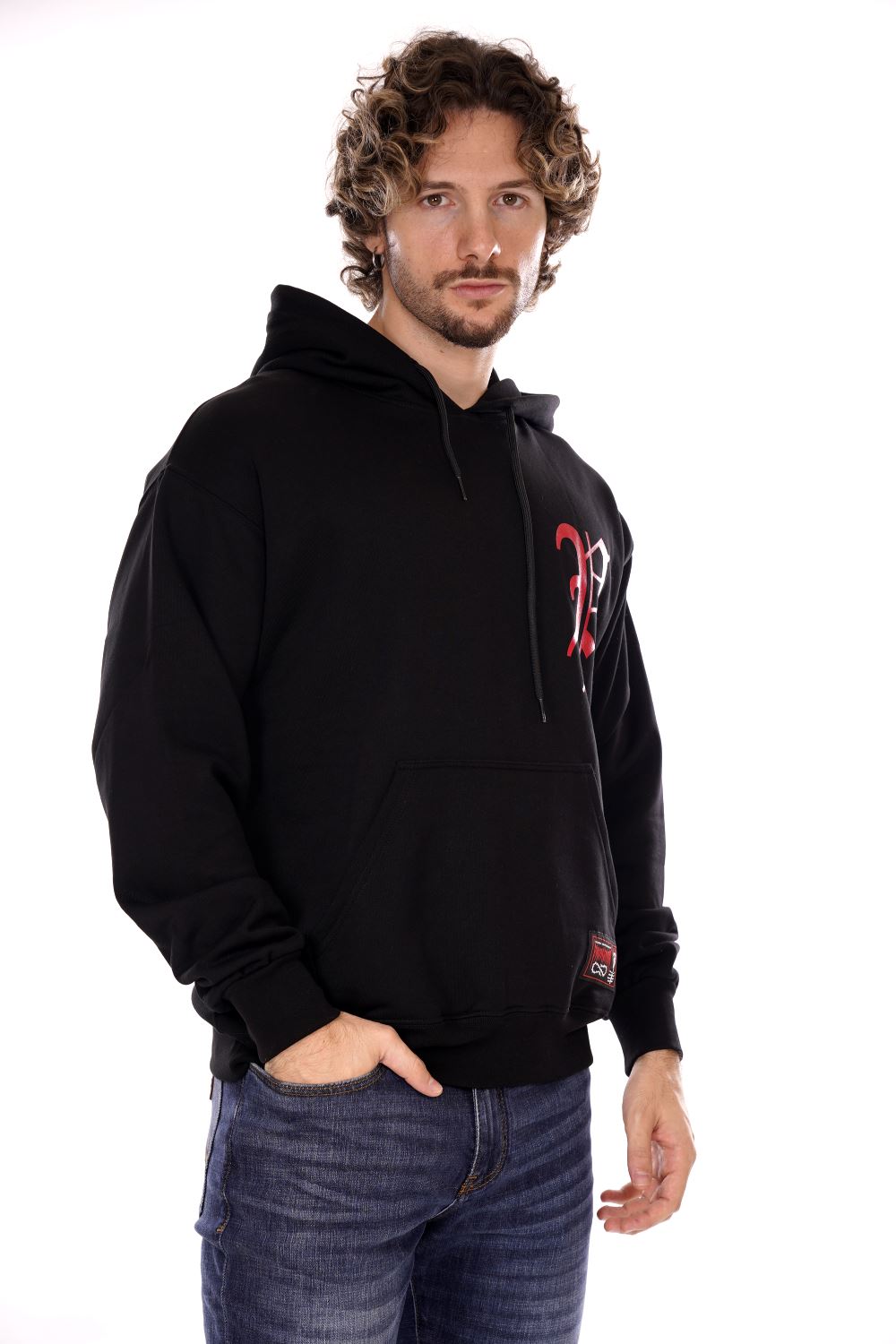 Felpa PROPAGANDA da Uomo - nero 24FWPRFE720BLK