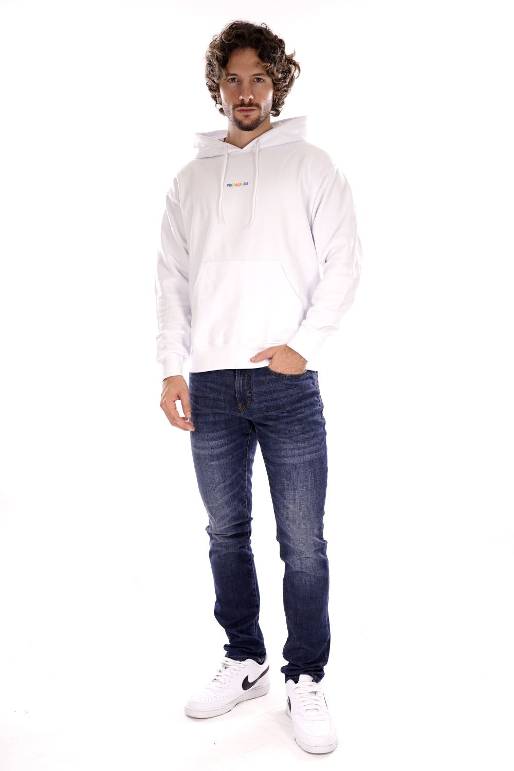 Felpa PROPAGANDA da Uomo - bianco 24FWPRFE786WHTBLU