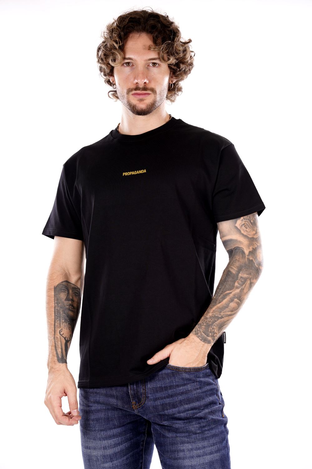 T-shirt PROPAGANDA da Uomo - nero 24FWPRTS573BLK