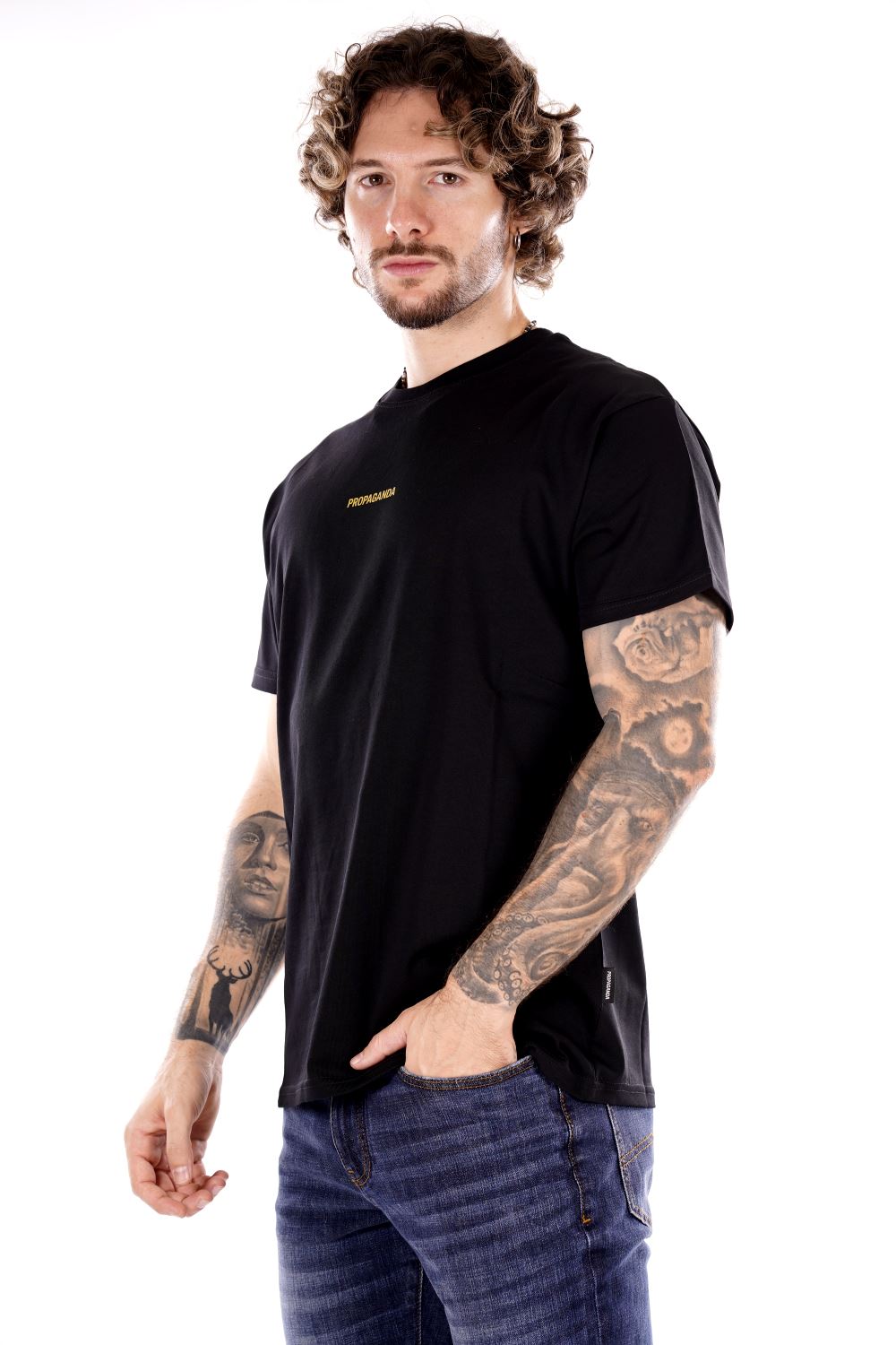 T-shirt PROPAGANDA da Uomo - nero 24FWPRTS573BLK