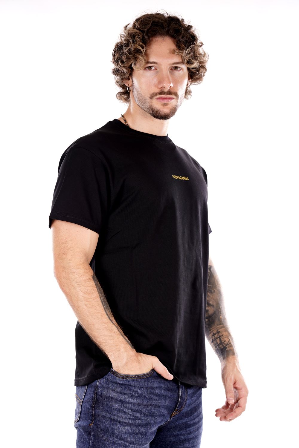 T-shirt PROPAGANDA da Uomo - nero 24FWPRTS573BLK