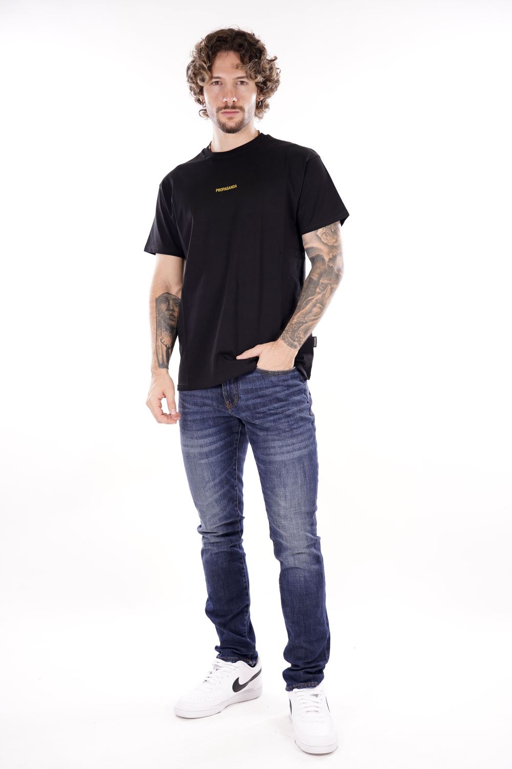 T-shirt PROPAGANDA da Uomo - nero 24FWPRTS573BLK