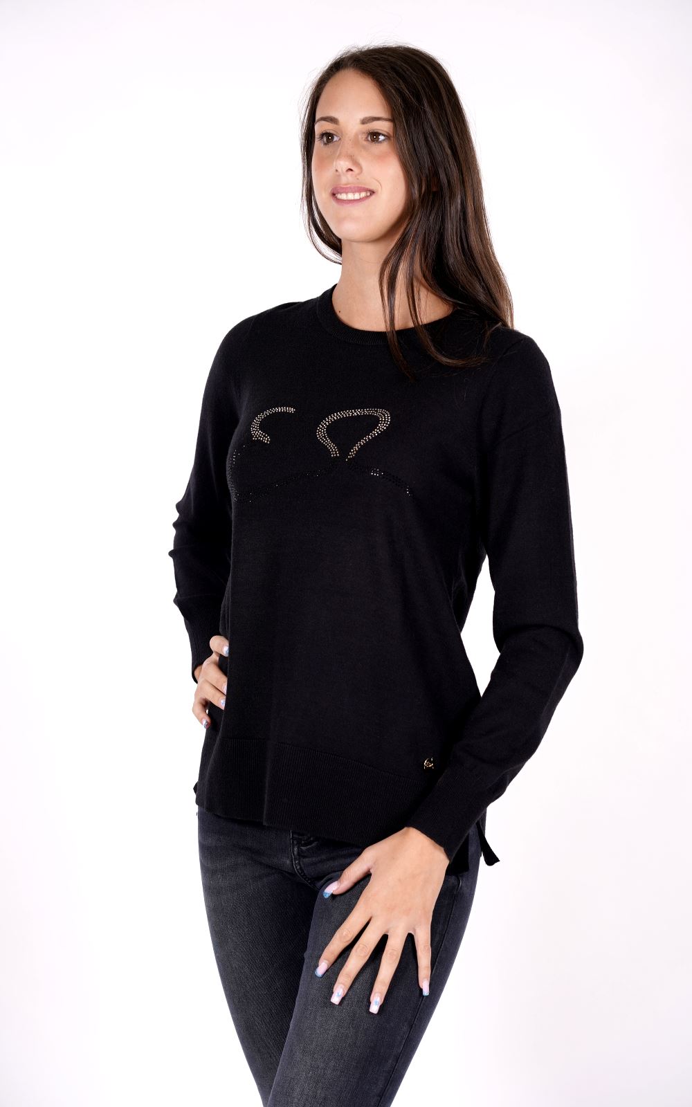 Maglione YES-ZEE da Donna - nero M068ID00801
