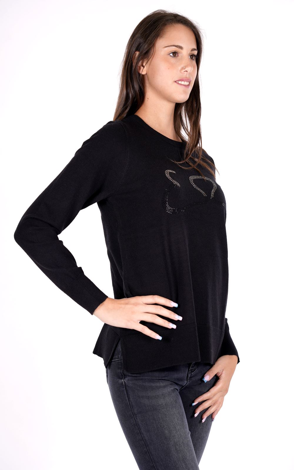 Maglione YES-ZEE da Donna - nero M068ID00801