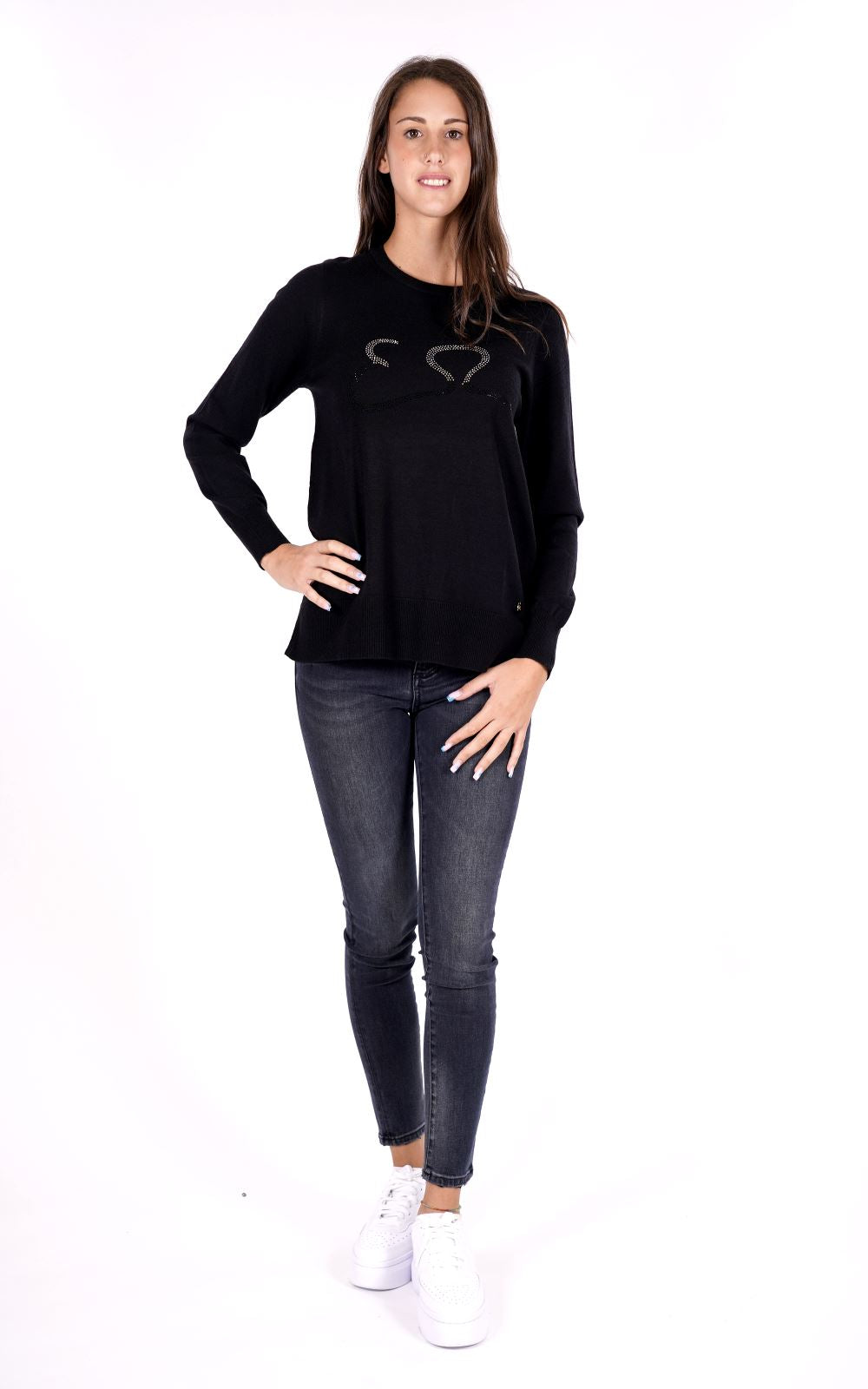 Maglione YES-ZEE da Donna - nero M068ID00801
