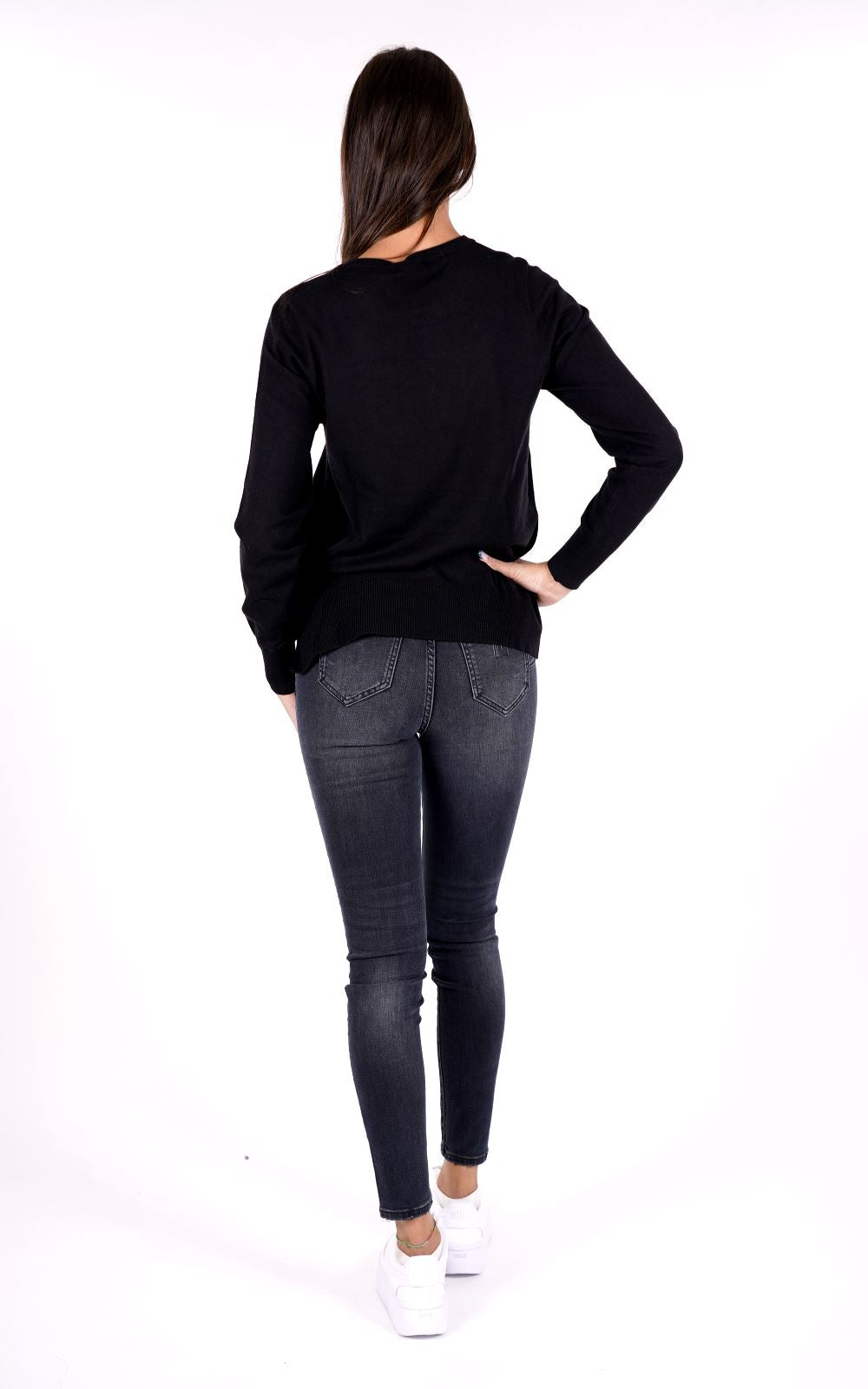 Maglione YES-ZEE da Donna - nero M068ID00801