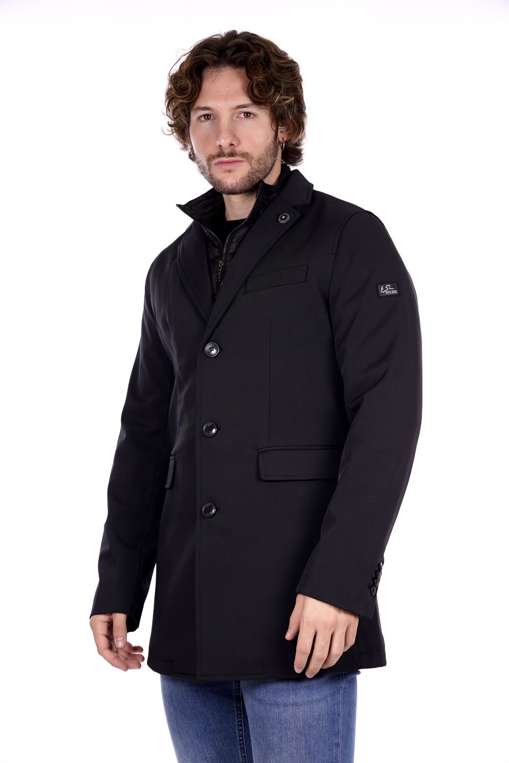 Cappotto YES-ZEE da Uomo - nero O815KB00801