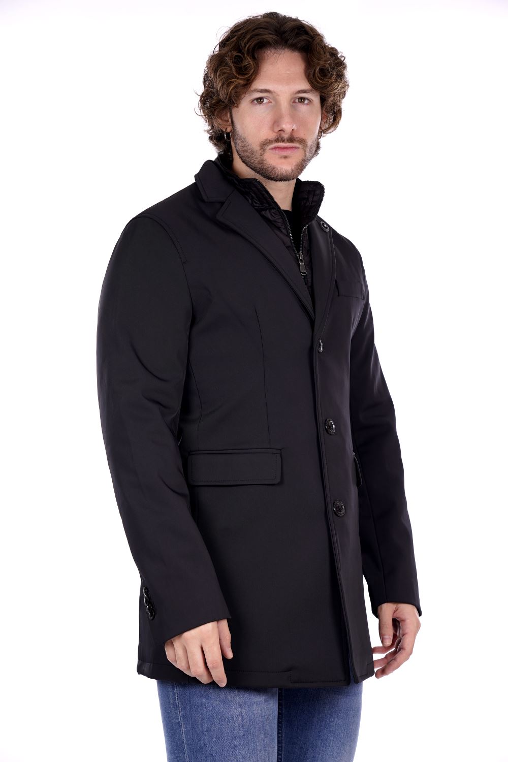 Cappotto YES-ZEE da Uomo - nero O815KB00801