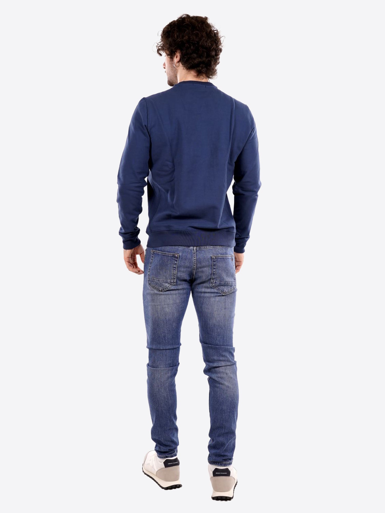 Felpa AERONAUTICA MILITARE da Uomo - blu FE205621315 BLUAVIO