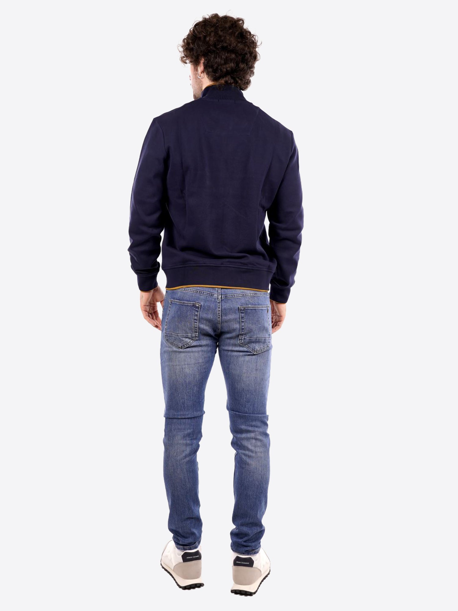 Felpa Full Zip AERONAUTICA MILITARE da Uomo - blu FE206694687 BLUVERDE