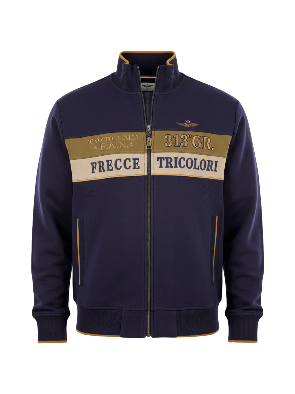 Felpa Full Zip AERONAUTICA MILITARE da Uomo - blu FE206694687 BLUVERDE